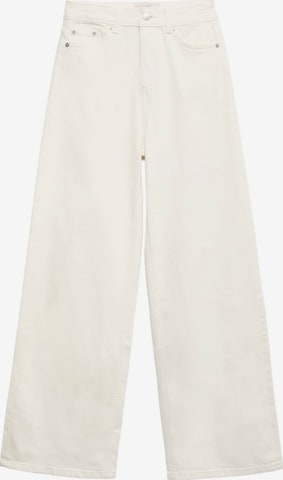Wide Leg Jean Marks & Spencer en beige : devant