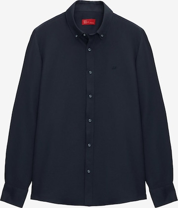 D’S Damat Button Up Shirt in Blue: front