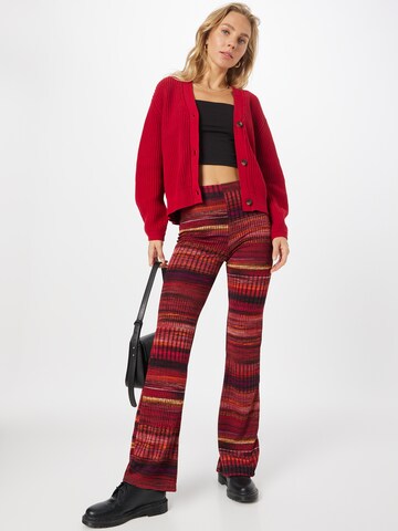 ABOUT YOU Knit Cardigan 'Sana' in Red