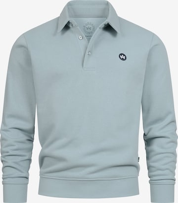 Sweat-shirt Kronstadt en bleu : devant