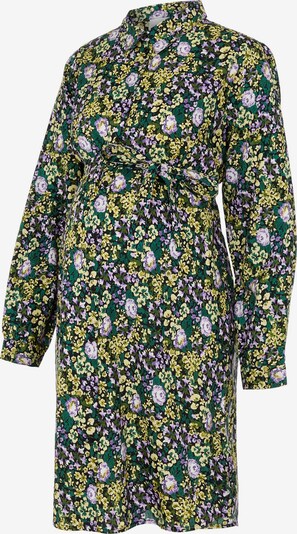Rochie tip bluză 'Garcia' MAMALICIOUS pe galben deschis / verde smarald / lila / negru, Vizualizare produs