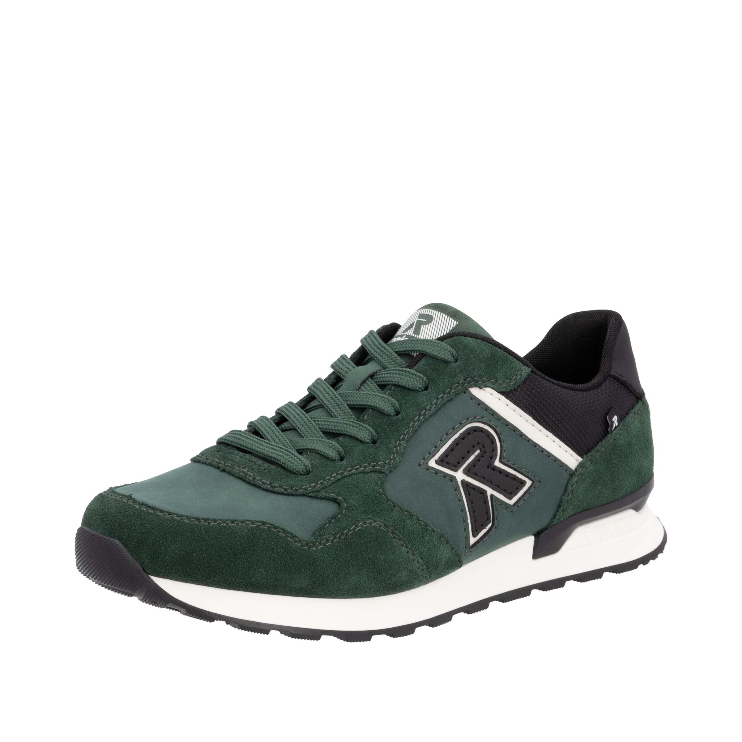 Baskets basses Rieker Sport en vert : devant