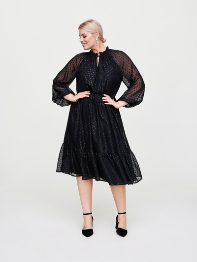 Rochie Rock Your Curves by Angelina K. pe negru, Vizualizare model