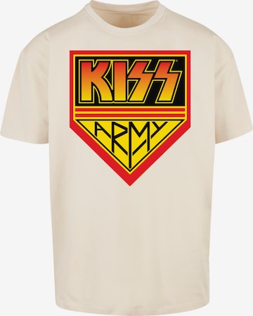 F4NT4STIC T-Shirt 'Kiss Army Logo' in Beige: Vorderseite