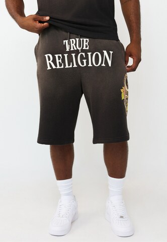 True Religion Normalny krój Spodnie 'Floral Snake Mikey' w kolorze czarny: przód
