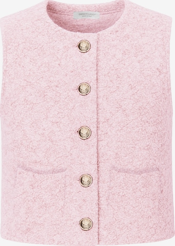SASSYCLASSY Weste in Pink: Vorderseite