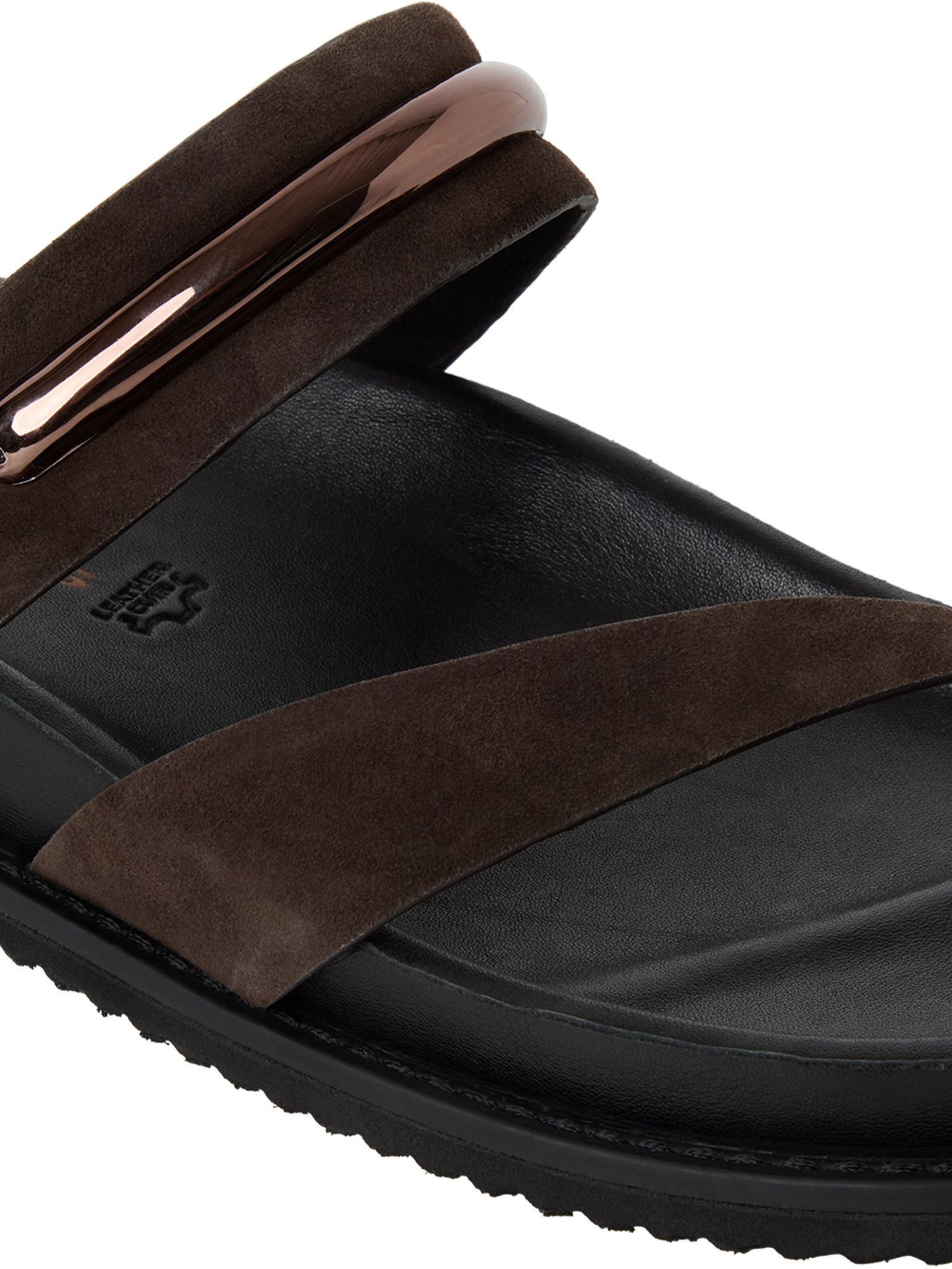 Tamaris T-Bar Sandals in Brown