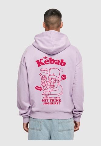 Merchcode Sweatshirt 'Mr Kebab' in Lila