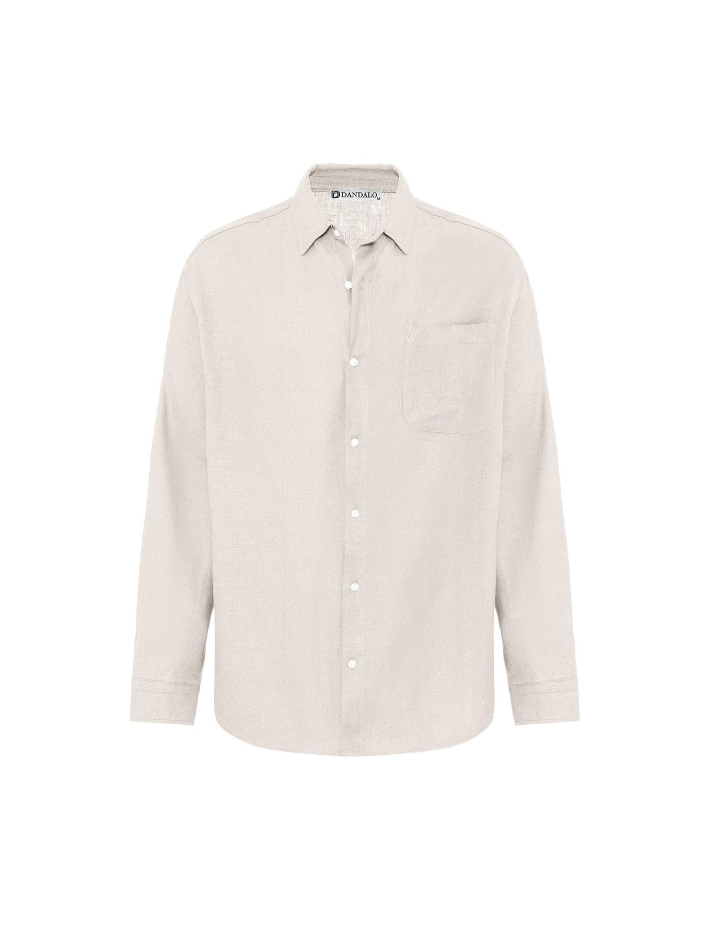 Dandalo Regular fit Button Up Shirt in Beige: front