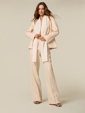 Wide leg Pantaloni di oltre in beige