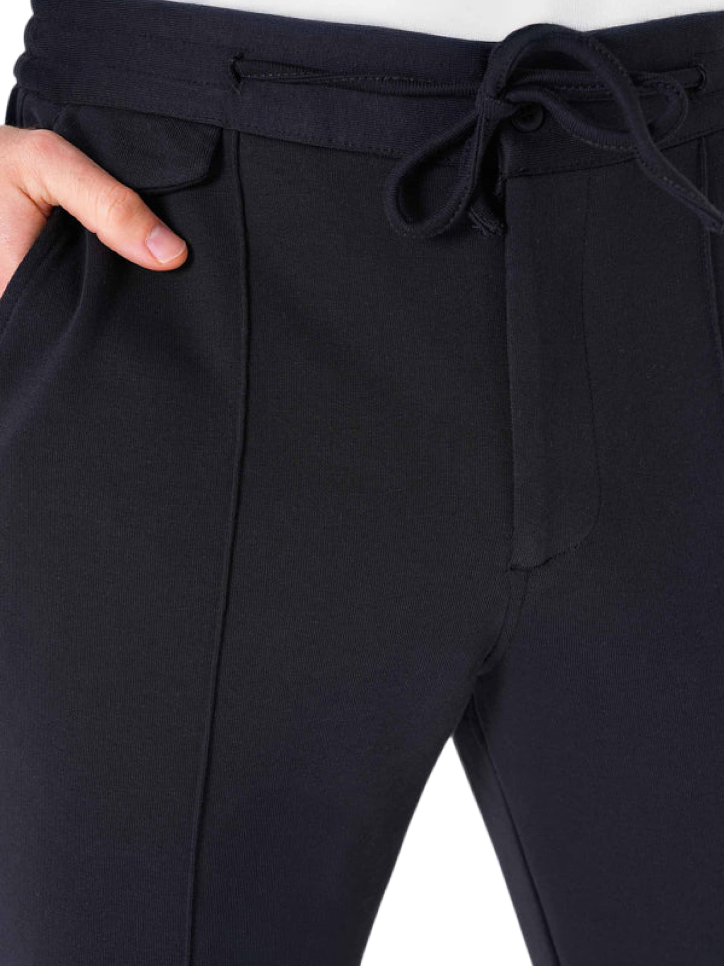 UNIQVIBE Slimfit Kalhoty – černá