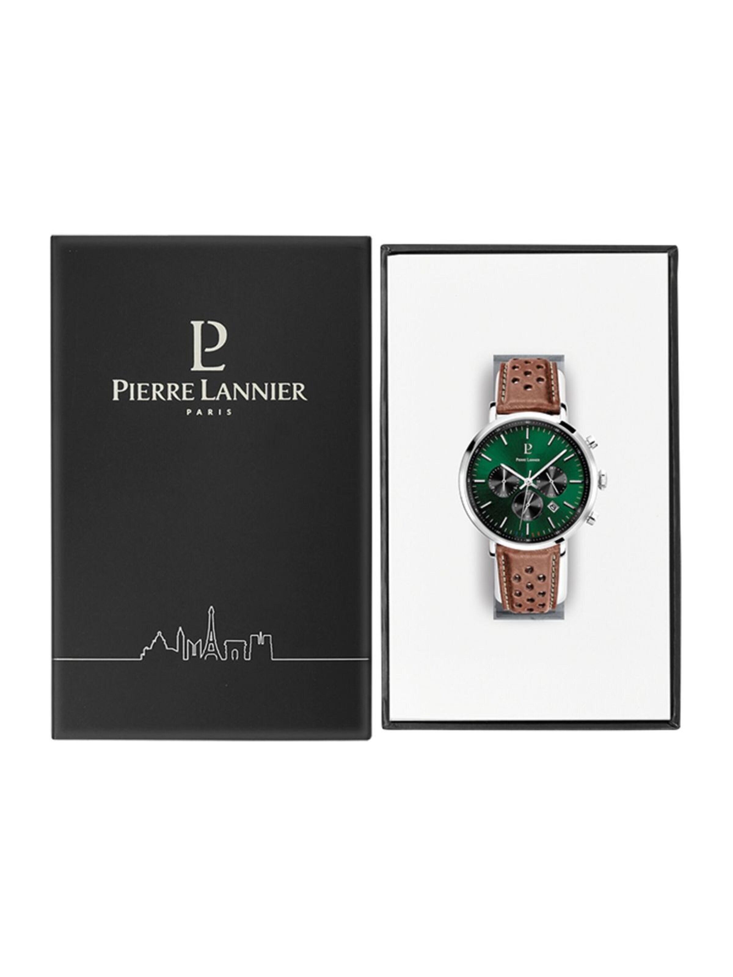 Montre à affichage analogique 'Baron' Pierre Lannier en vert