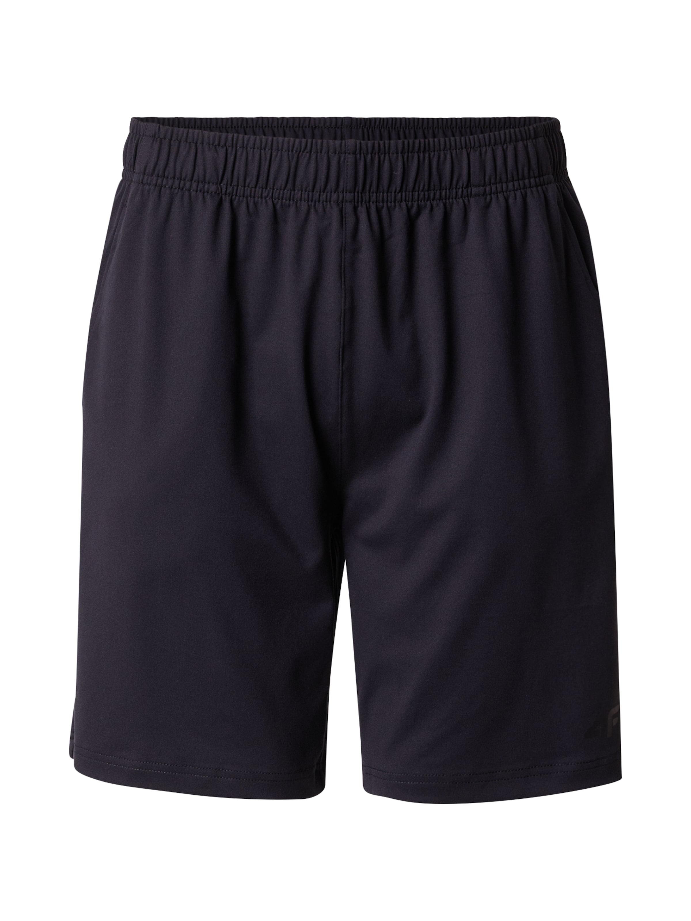Regular Pantaloni sport de la 4F pe negru: față