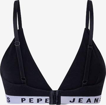 Pepe Jeans Triangle Bra in Black