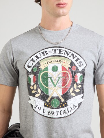 19V69 ITALIA Shirt 'Rafael Big Tennis' in Grijs