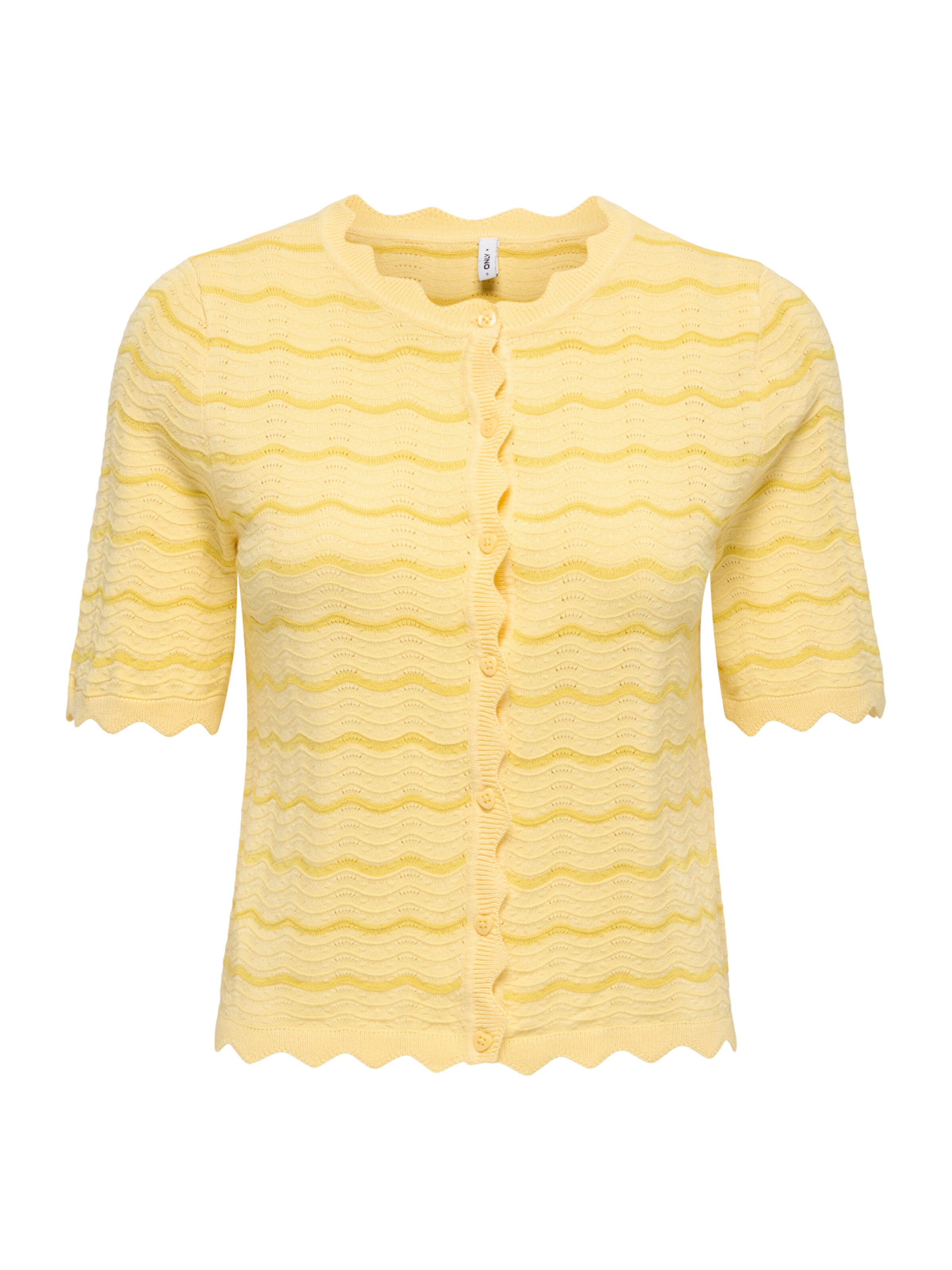 ONLY Strickjacke 'ONLARMILLA' in hellgelb, Produktansicht