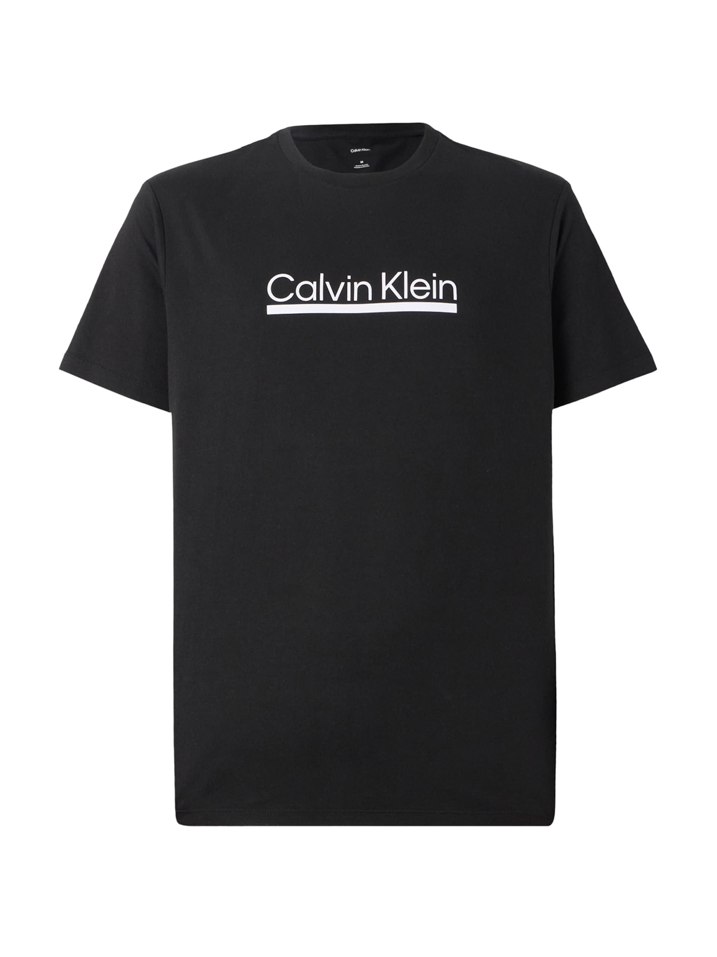 Tricou de la Calvin Klein pe negru: față