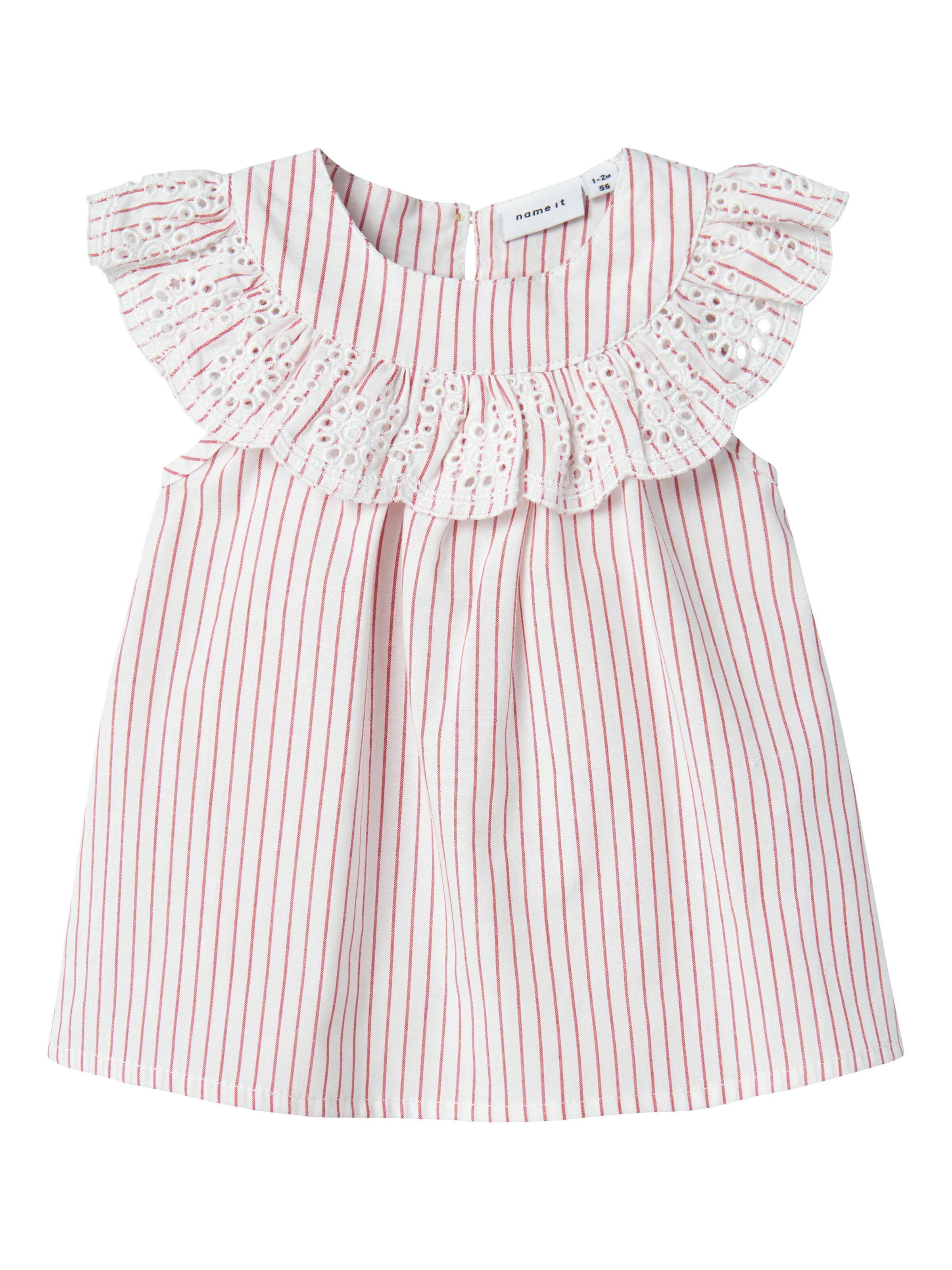 NAME IT Kleid 'NBFFILINE' in Weiß: Vorderseite