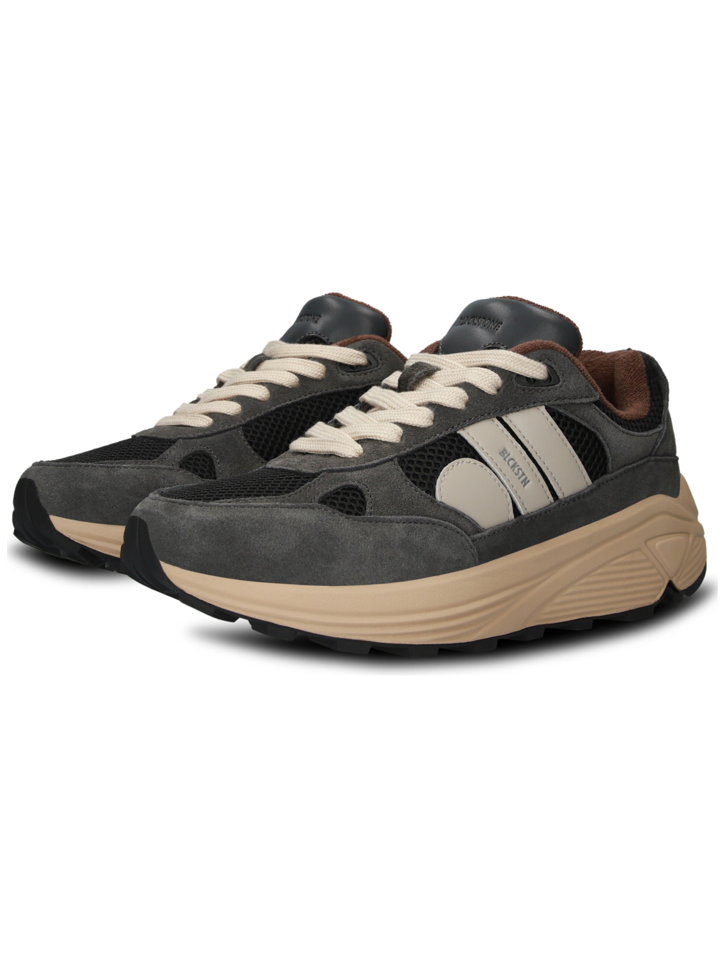 BLACKSTONE Sneakers laag 'V-RILEY' in Grijs