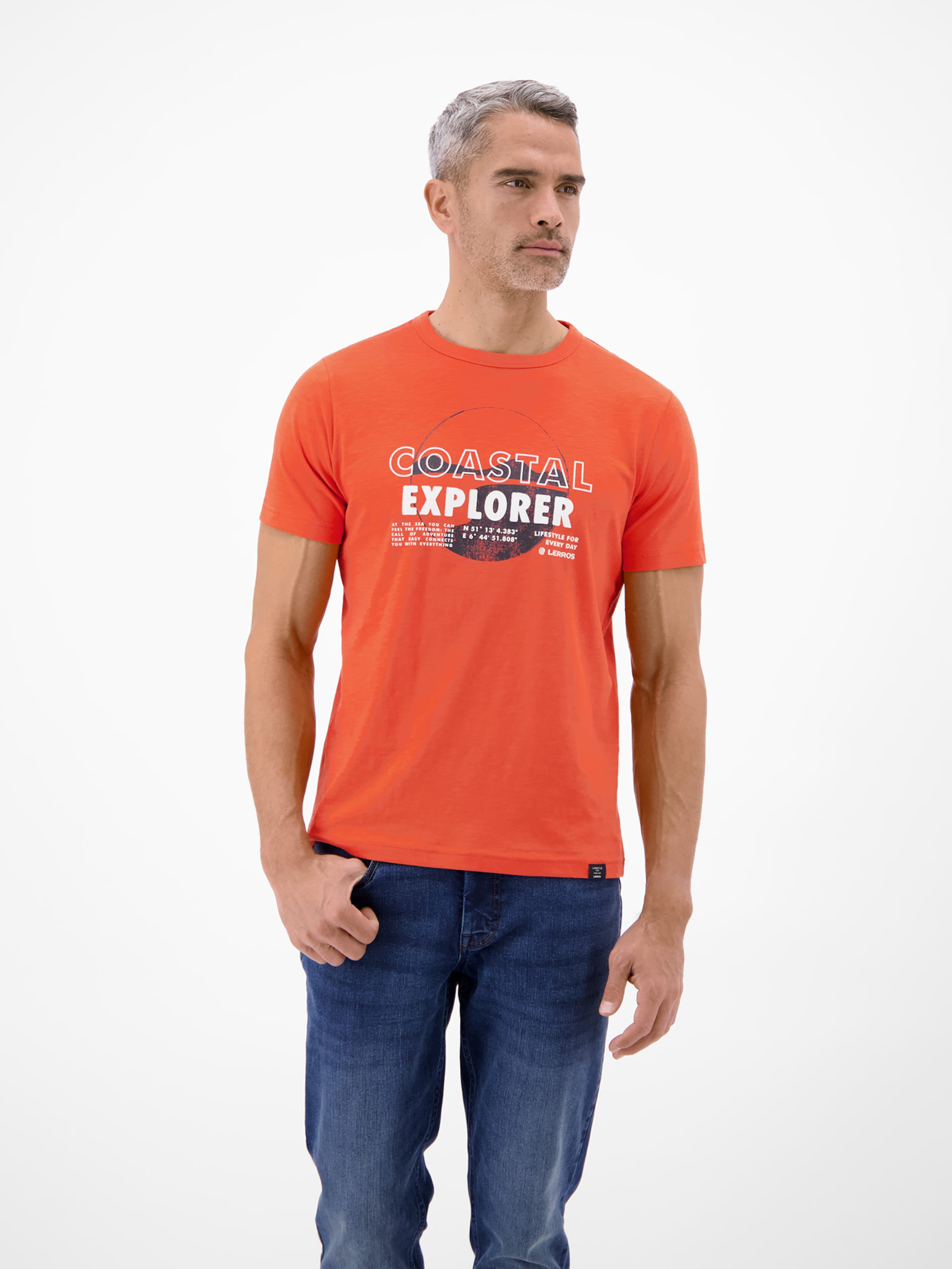 LERROS Shirt in Rood: voorkant