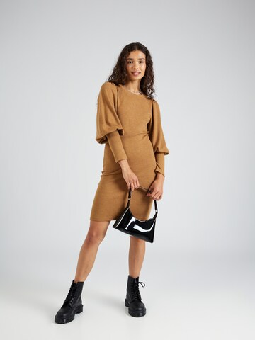 JDY Knit dress 'EMMA' in Brown