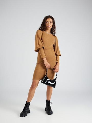 JDY Knitted dress 'EMMA' in Brown