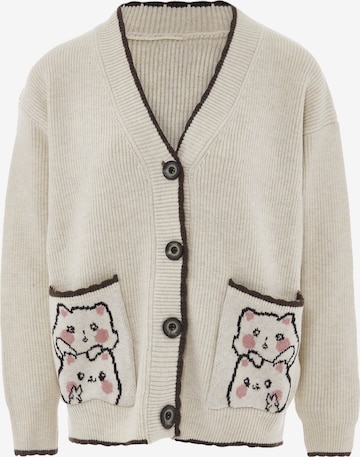 IMMY - Casaco de malha em branco: frente