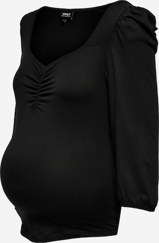 Only Maternity Shirt in Zwart: voorkant