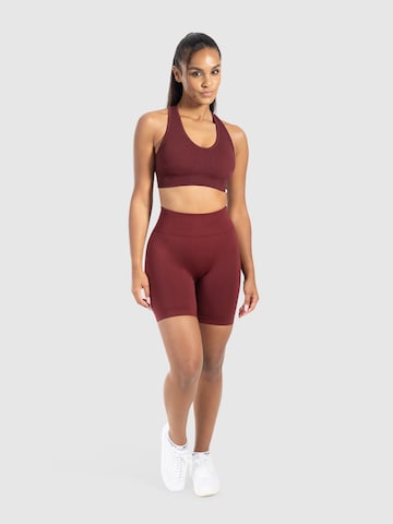 Coupe slim Pantalon de sport Smilodox en rouge