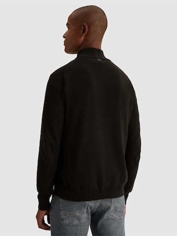 VANGUARD Pullover 'Pullover in tonal mouliné with half-zip' i sort