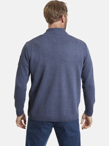 Jan Vanderstorm Knit Cardigan 'Svend' in Blue