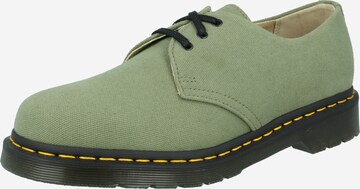 Scarpa stringata di Dr. Martens in verde: frontale