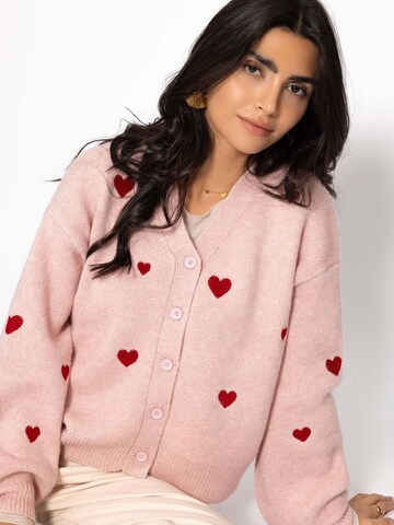 SASSYCLASSY Oversizestrickjacke in Pink