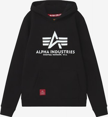 ALPHA INDUSTRIES Sweatshirt 'Basic' in Black: front