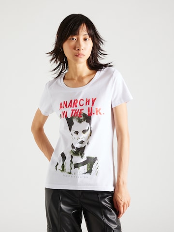 Maglietta 'Anarchy' di EINSTEIN & NEWTON in bianco: frontale