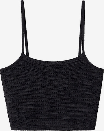 MANGO Knitted Top 'SICILIA' in Black: front