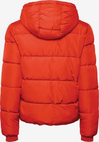 PIECES Winter Jacket 'Bee' in Orange