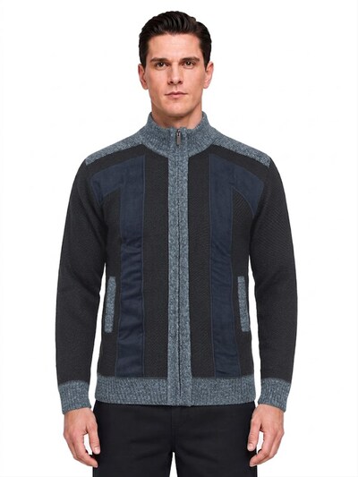 ALLTHEMEN Knit Cardigan 'Maschenspiel' in S in Navy, Item view