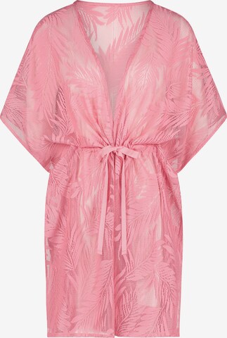 Hunkemöller Short Bathrobe in Pink: front