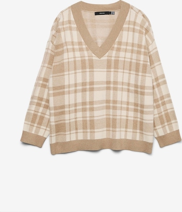 Vero Moda Curve Pullover 'VMCGOLD' in Silber: Vorderseite