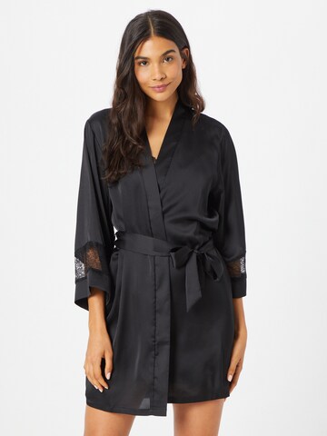 Robe de chambre 'SENTIMENT' ETAM en noir : devant