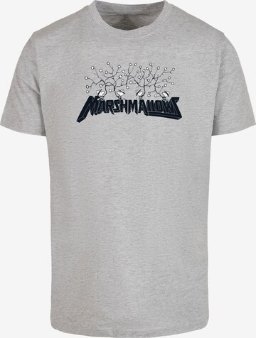 Merchcode Shirt 'Peanuts - Marshmallows' in Grau: predná strana