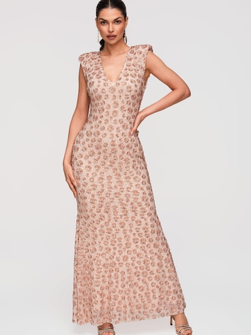 Ombre Abendkleid‌‌‌‌‌ in Beige