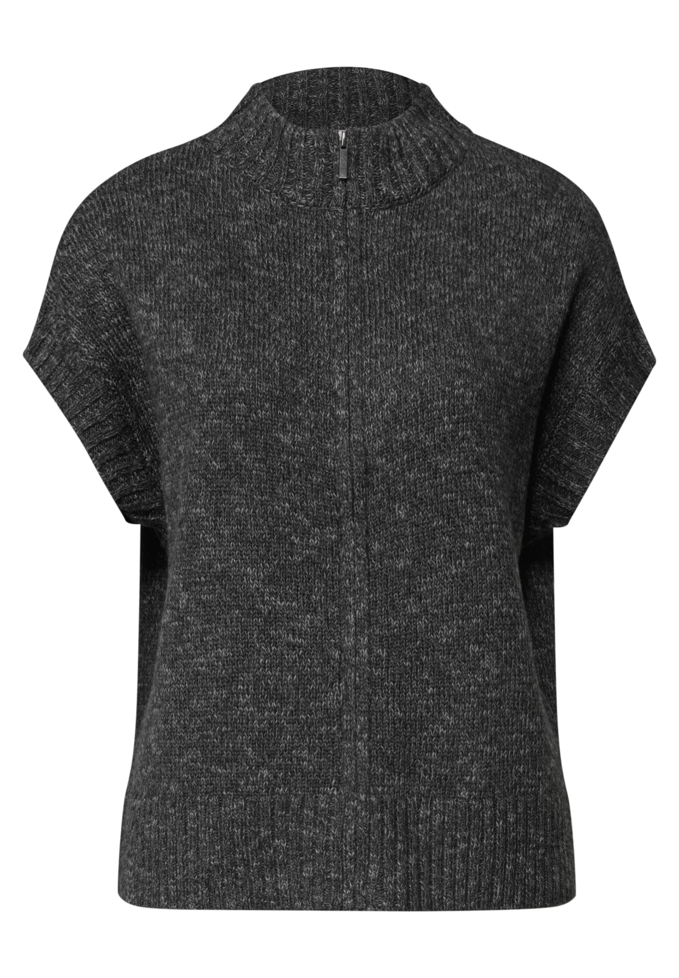 STREET ONE Knit Cardigan in Grey: front