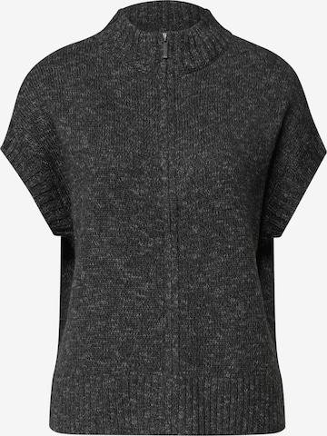 STREET ONE Knit Cardigan in Grey: front