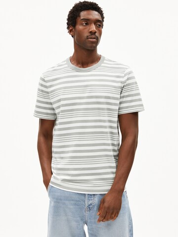 ARMEDANGELS T-Shirt MAARKOS BOLD STRIPES in Beige: Vorderseite