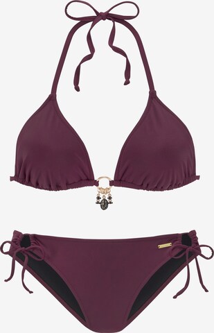 Bruno Banani LM Triangel Bikini in Rot: predná strana