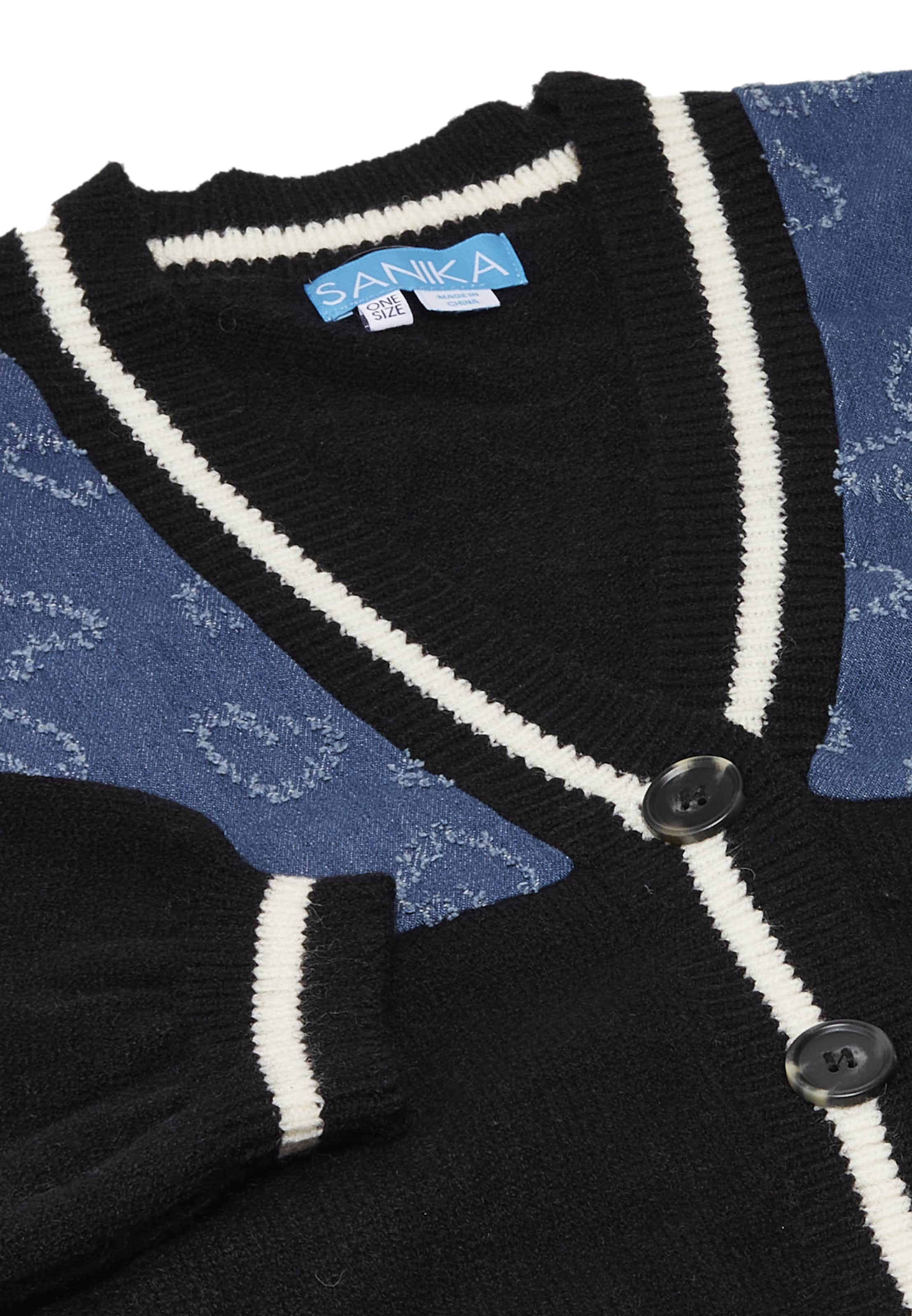 SANIKA Cardigan i sort