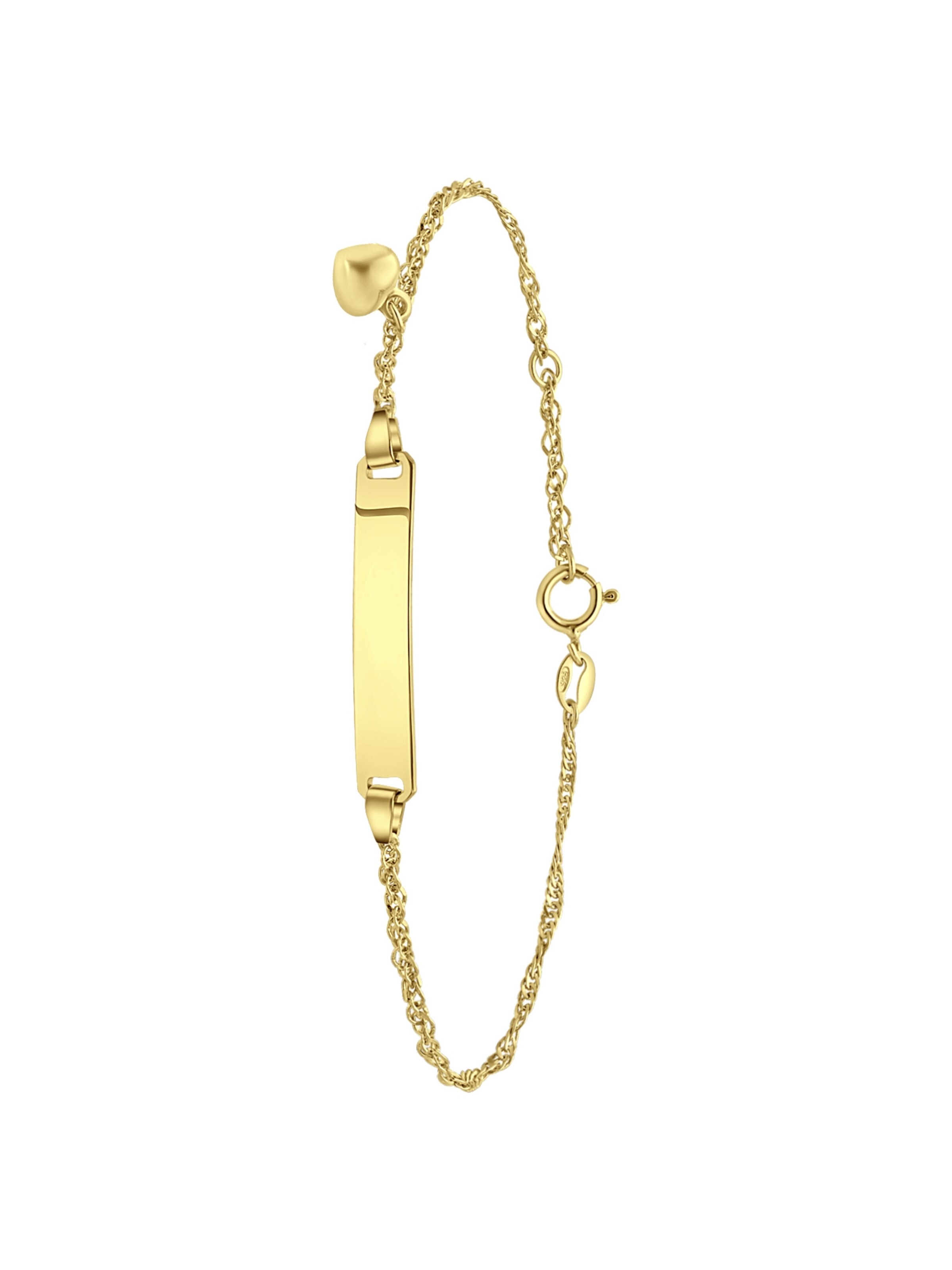 Lucardi Armband 'Basic' in Gold: Vorderseite