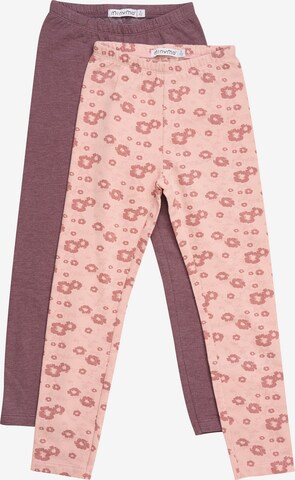 MINYMO Regular Leggings 'Sweat' in Red: front